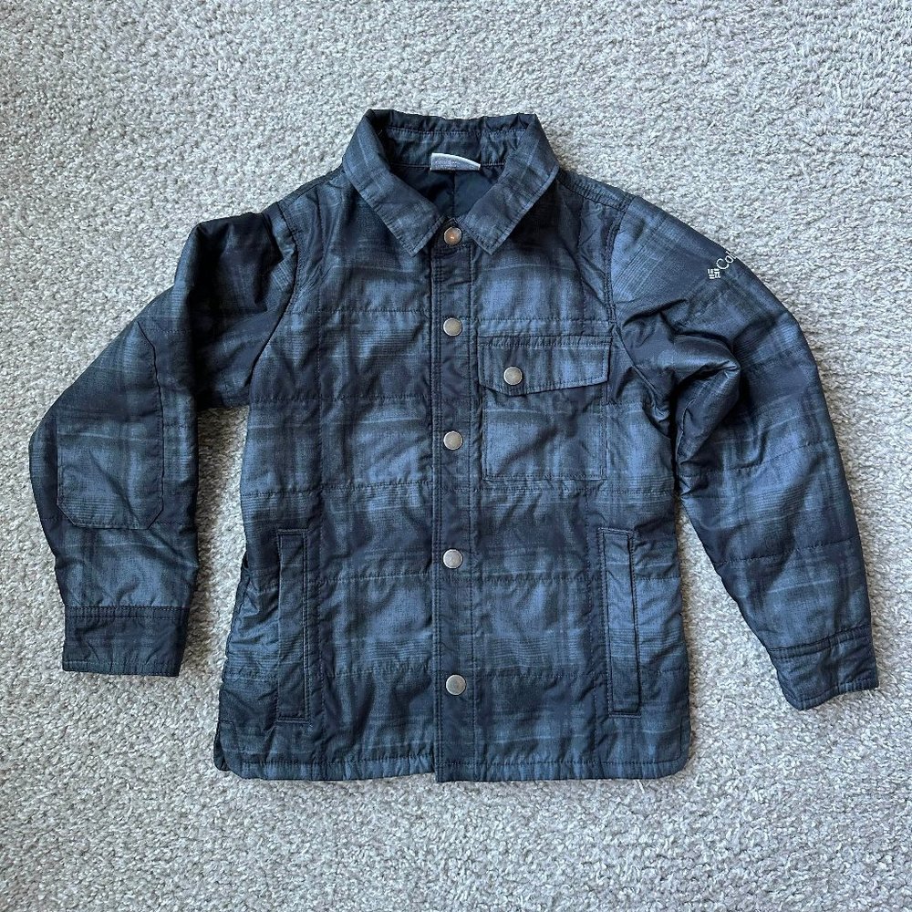 Columbia Boys' Agent Avalanche Quilted Insulated Jacket Shacket - Size XS (6/7)